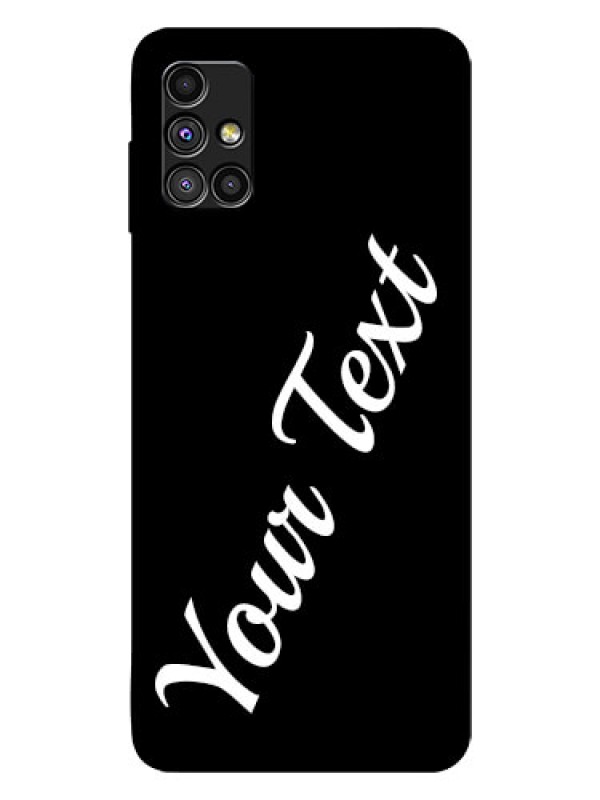 Custom Galaxy M51 Custom Glass Mobile Cover with Your Name