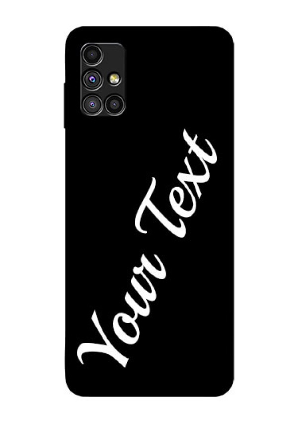 Galaxy M51 Custom Glass Mobile Cover with Your Name