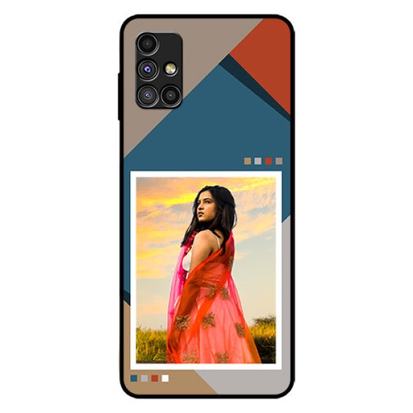 Galaxy M51 Personalized Glass Phone Case - Retro color pallet Design Galaxy M51 Personalized Glass Phone Case - Retro color pallet Design