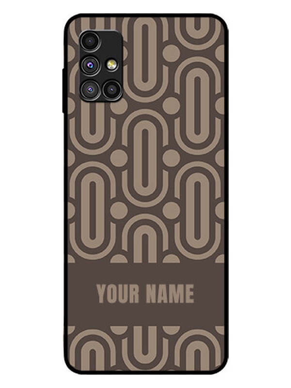 Custom Galaxy M51 Custom Glass Phone Case - Captivating Zero Pattern Design