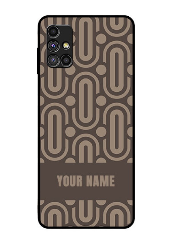 Galaxy M51 Custom Glass Phone Case - Captivating Zero Pattern Design