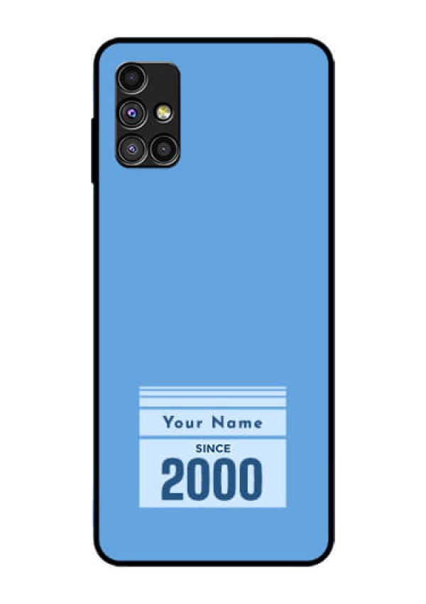 Galaxy M51 Custom Glass Mobile Case - Custom Year of birth Design