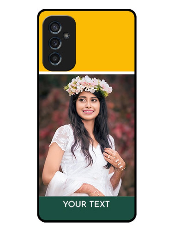 Custom Galaxy M52 5G Photo Printing on Glass Case - Love You Design