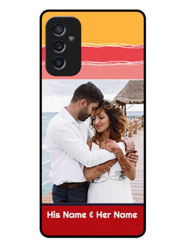 Custom Galaxy M52 5G Custom Glass Mobile Case - Colorful Case Design