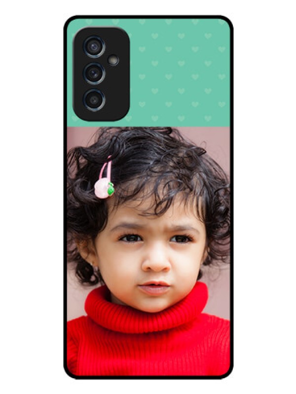 Custom Galaxy M52 5G Custom Glass Phone Case - Lovers Picture Design