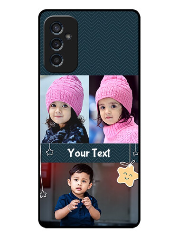 Custom Galaxy M52 5G Custom Glass Mobile Case - Hanging Stars Design