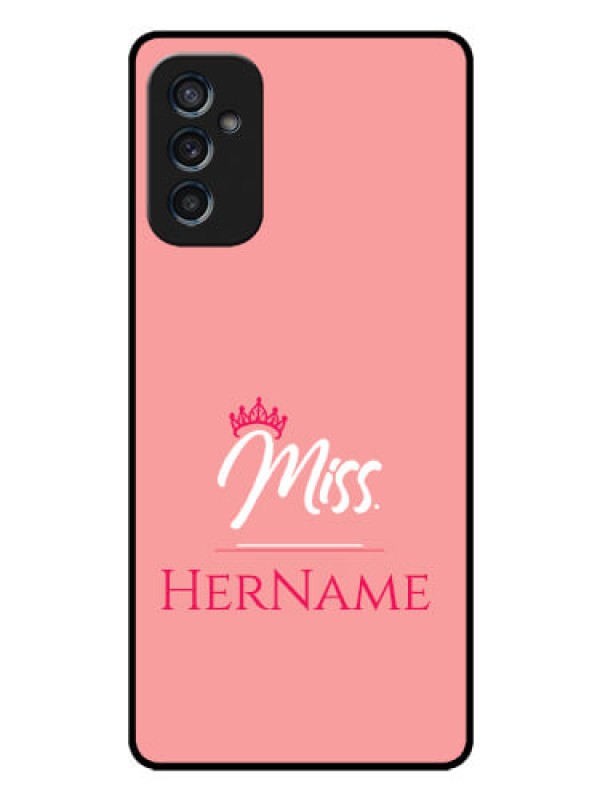 Custom Galaxy M52 5G Custom Glass Phone Case Mrs with Name