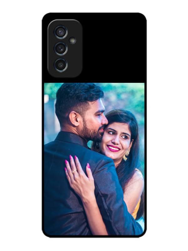 Custom Galaxy M52 5G Custom Glass Phone Case - Upload Full Picture With Custom Color Design