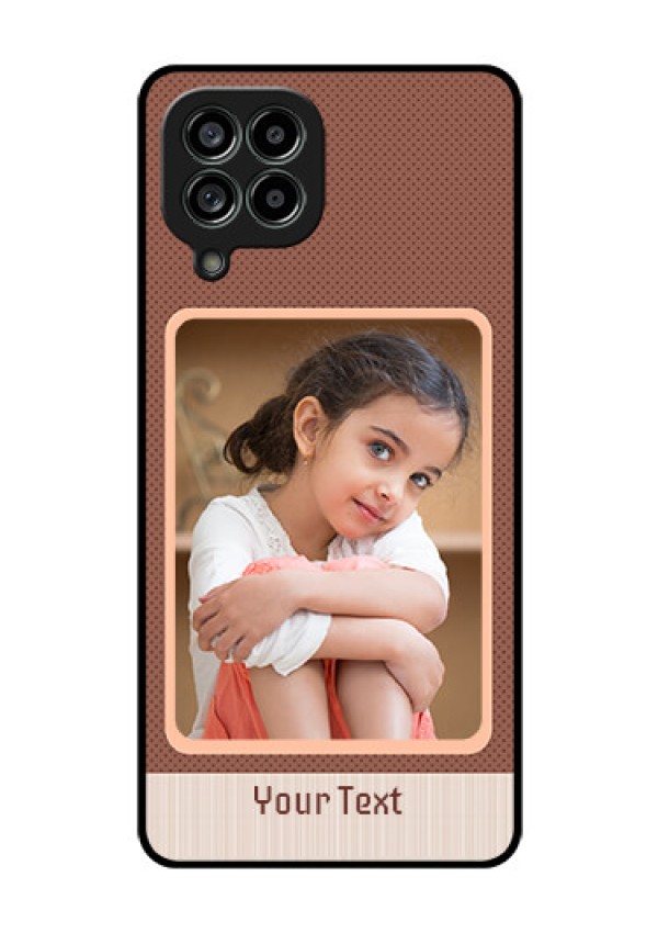 Galaxy M53 5G Custom Glass Phone Case - Simple Pic Upload Design
