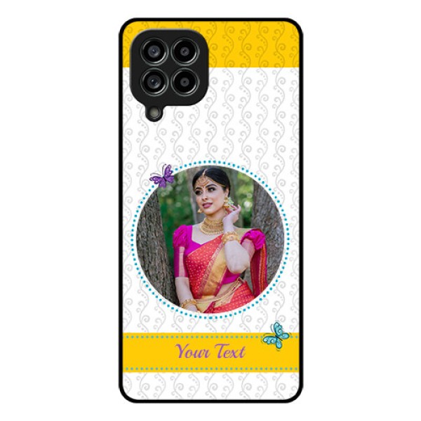Galaxy M53 5G Custom Glass Mobile Case - Girls Premium Case Design