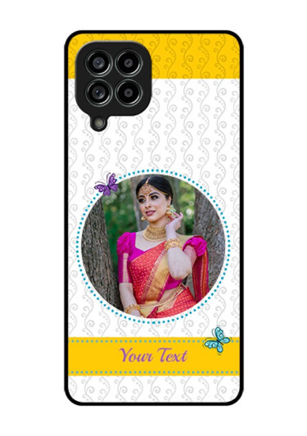 Galaxy M53 5G Custom Glass Mobile Case - Girls Premium Case Design