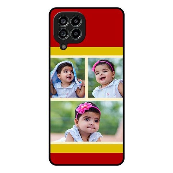 Galaxy M53 5G Custom Glass Mobile Case - Multiple Pic Upload Design