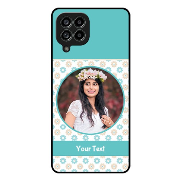 Galaxy M53 5G Custom Glass Mobile Case - Beautiful Flowers Design