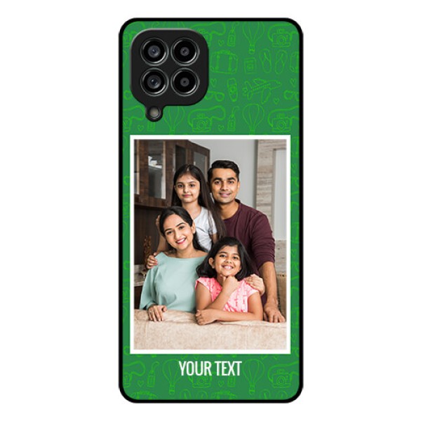 Galaxy M53 5G Personalized Glass Phone Case - Picture Upload Design