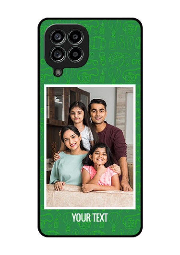 Galaxy M53 5G Personalized Glass Phone Case - Picture Upload Design
