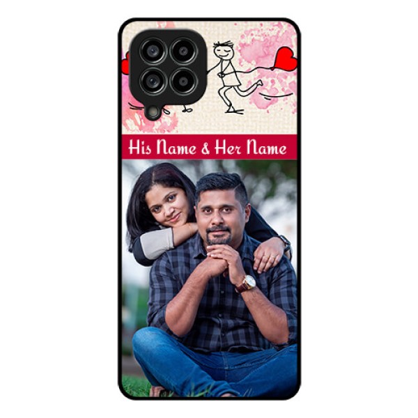 Galaxy M53 5G Photo Printing on Glass Case - You and Me Case Design Galaxy M53 5G Photo Printing on Glass Case - You and Me Case Design