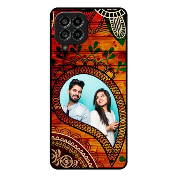 Galaxy M53 5G Personalized Glass Phone Case - Abstract Colorful Design