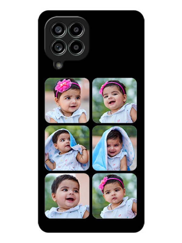 Custom Galaxy M53 5G Photo Printing on Glass Case - Multiple Pictures Design