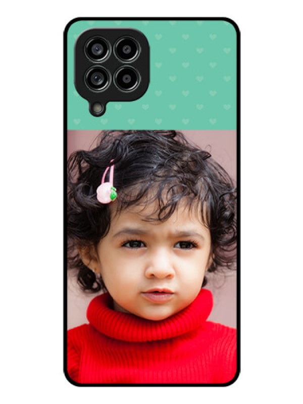 Custom Galaxy M53 5G Custom Glass Phone Case - Lovers Picture Design