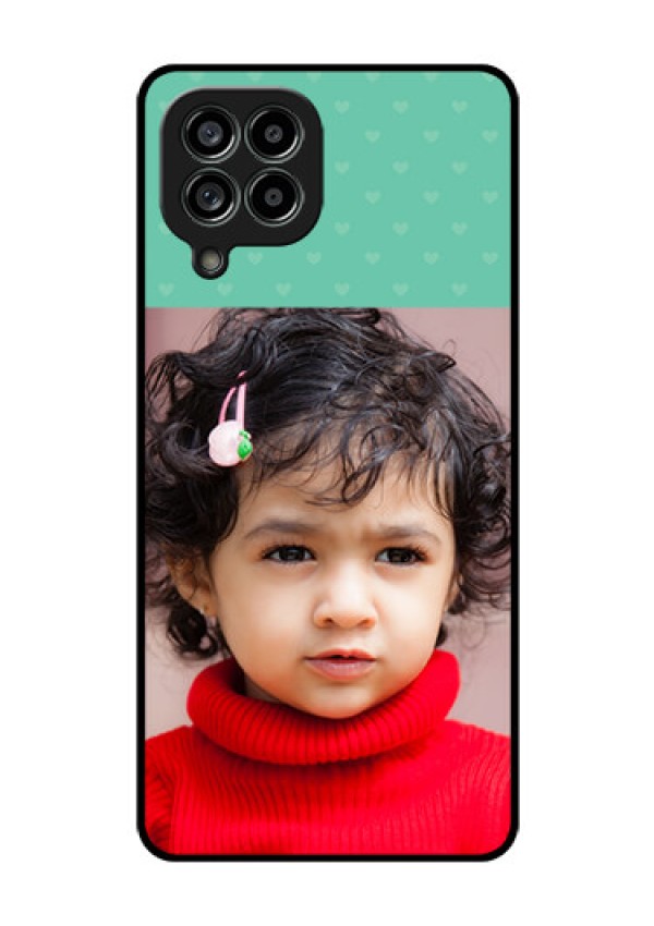 Galaxy M53 5G Custom Glass Phone Case - Lovers Picture Design