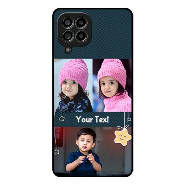 Galaxy M53 5G Custom Glass Mobile Case - Hanging Stars Design