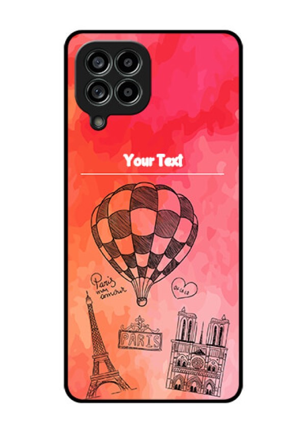 Galaxy M53 5G Custom Glass Phone Case - Paris Theme Design