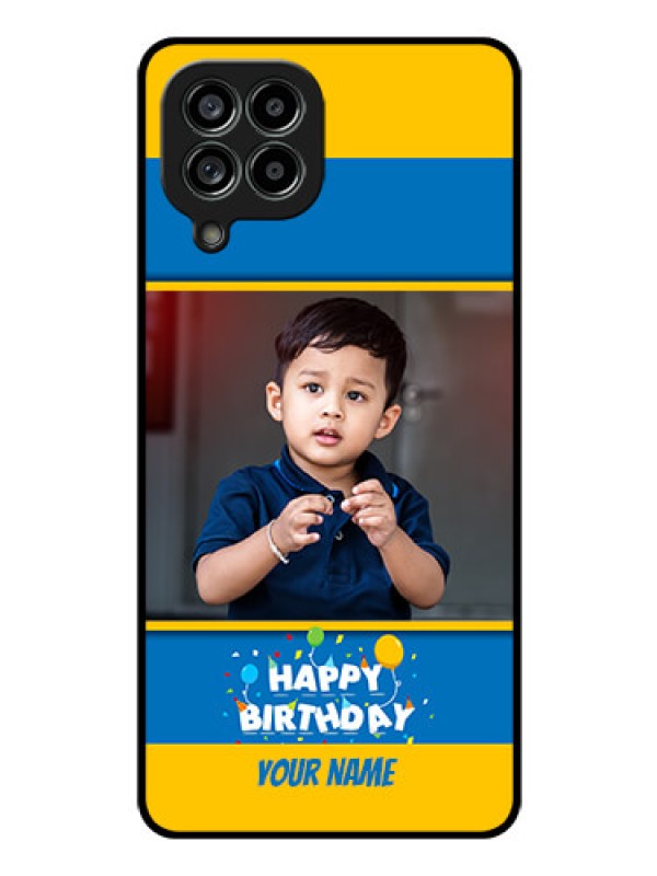 Custom Galaxy M53 5G Custom Glass Mobile Case - Birthday Wishes Design