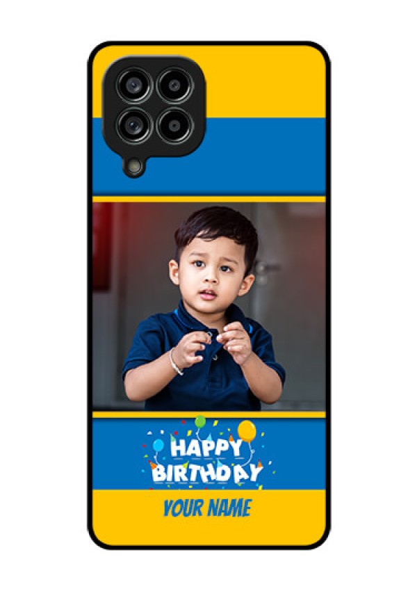 Galaxy M53 5G Custom Glass Mobile Case - Birthday Wishes Design