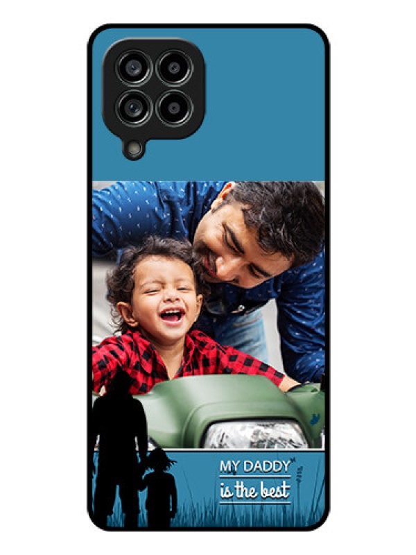 Custom Galaxy M53 5G Custom Glass Mobile Case - Best dad design