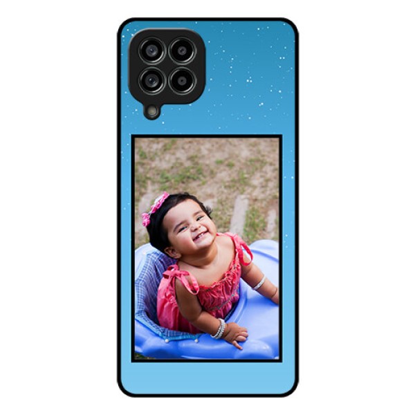 Galaxy M53 5G Custom Glass Mobile Case - Wave Pattern Colorful Design