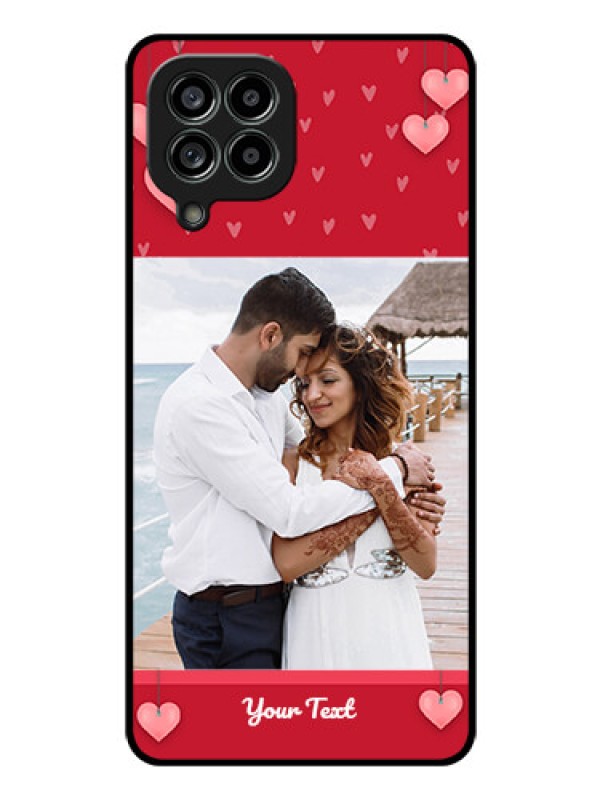 Custom Galaxy M53 5G Custom Glass Phone Case - Valentines Day Design