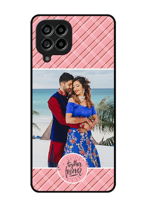 Galaxy M53 5G Personalized Glass Phone Case - Together Forever Design