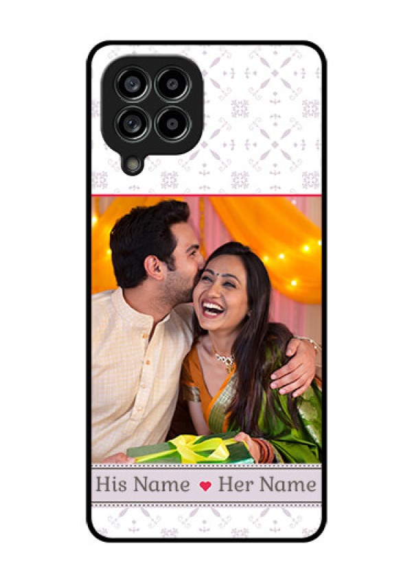 Galaxy M53 5G Custom Glass Mobile Case - with Photo and Ethnic Design