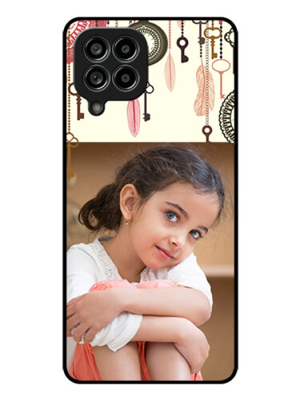 Custom Galaxy M53 5G Custom Glass Mobile Case - Boho Style Design