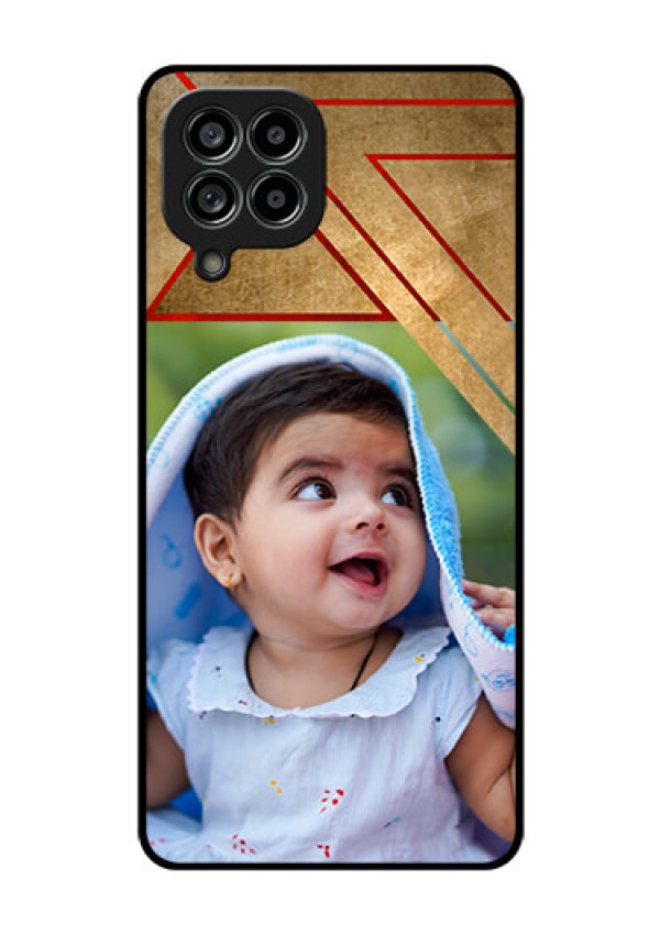 Galaxy M53 5G Personalized Glass Phone Case - Gradient Abstract Texture Design