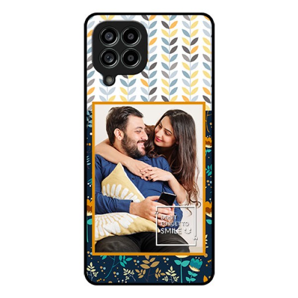 Galaxy M53 5G Custom Glass Mobile Case - Pattern Design
