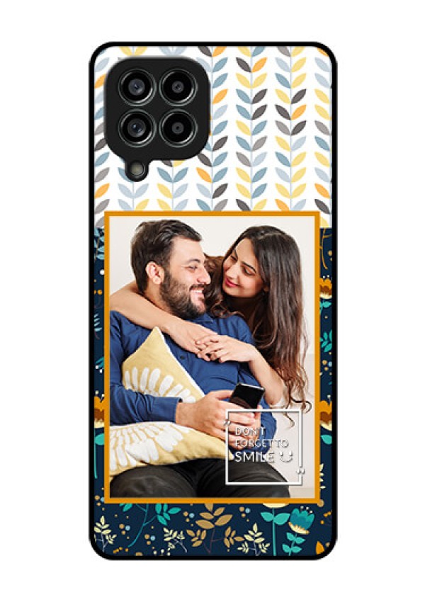 Galaxy M53 5G Custom Glass Mobile Case - Pattern Design