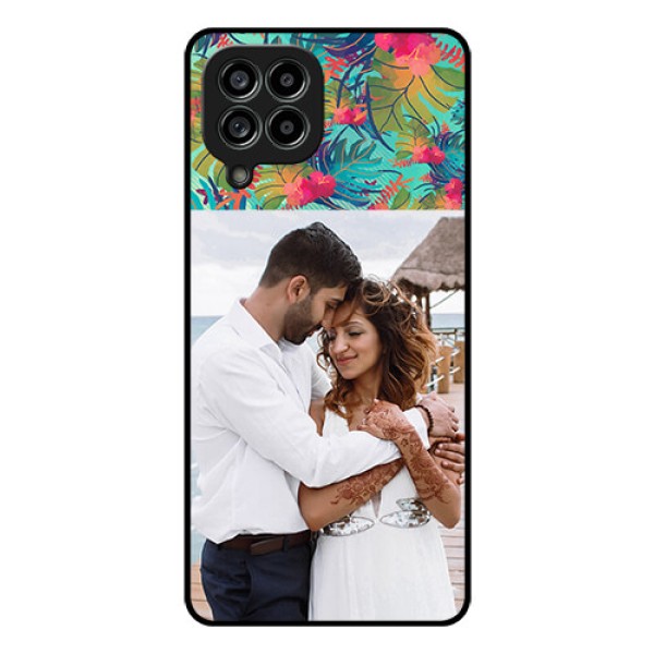 Galaxy M53 5G Photo Printing on Glass Case - Watercolor Floral Design Galaxy M53 5G Photo Printing on Glass Case - Watercolor Floral Design