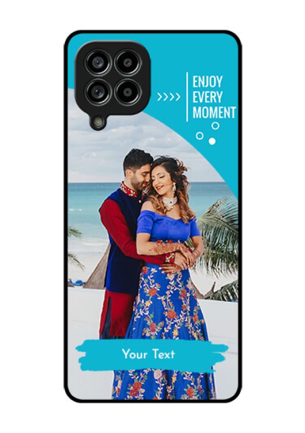 Galaxy M53 5G Custom Glass Mobile Case - Happy Moment Design