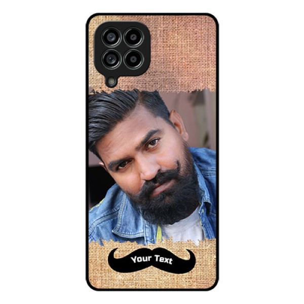 Galaxy M53 5G Personalized Glass Phone Case - with Texture Design