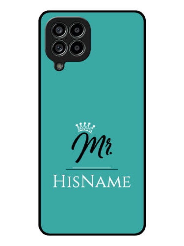 Custom Galaxy M53 5G Custom Glass Phone Case Mr with Name