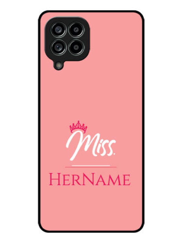 Custom Galaxy M53 5G Custom Glass Phone Case Mrs with Name