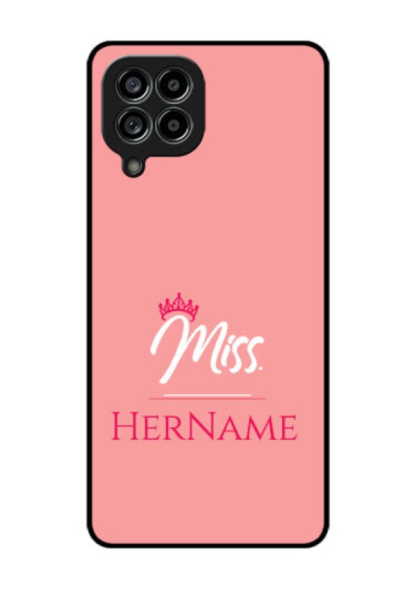 Galaxy M53 5G Custom Glass Phone Case Mrs with Name