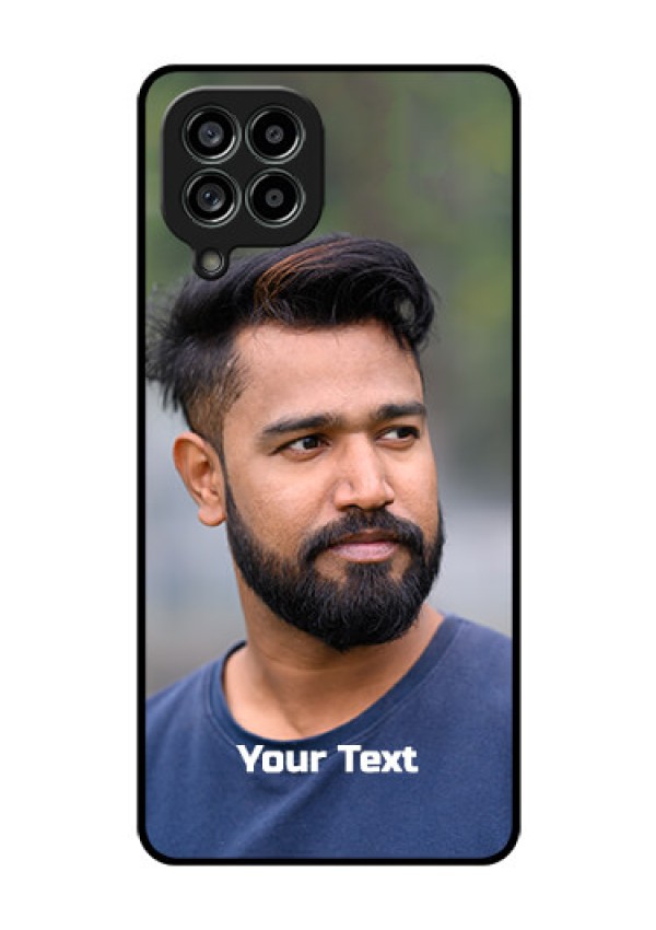 Galaxy M53 5G Glass Mobile Cover: Photo with Text