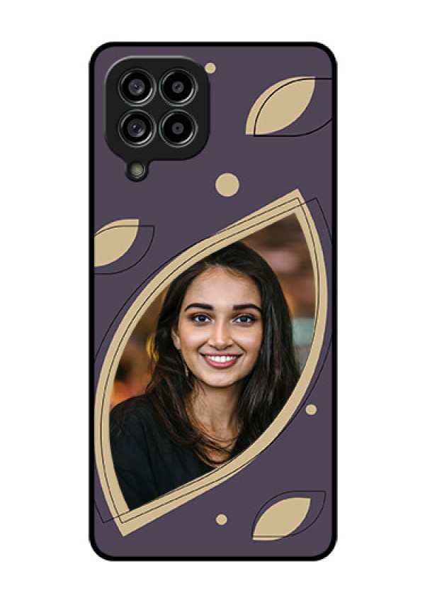 Galaxy M53 5G Custom Glass Mobile Case - Falling Leaf Design