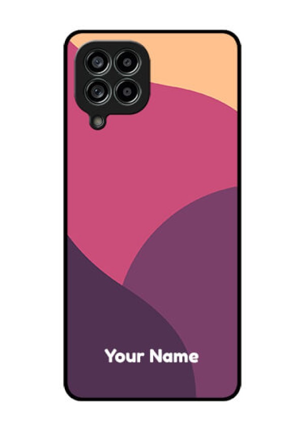 Galaxy M53 5G Custom Glass Phone Case - Mixed Multi-colour abstract art Design