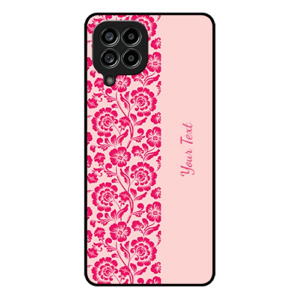 Galaxy M53 5G Custom Glass Phone Case - Attractive Floral Pattern Design Galaxy M53 5G Custom Glass Phone Case - Attractive Floral Pattern Design