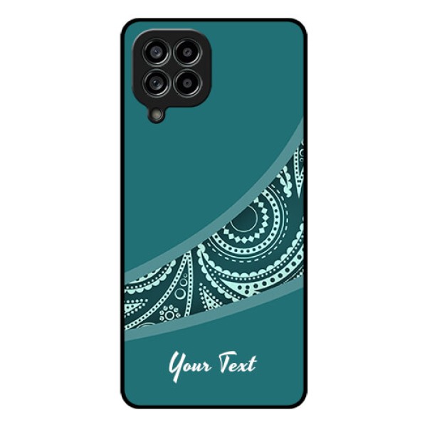 Galaxy M53 5G Photo Printing on Glass Case - semi visible floral Design Galaxy M53 5G Photo Printing on Glass Case - semi visible floral Design