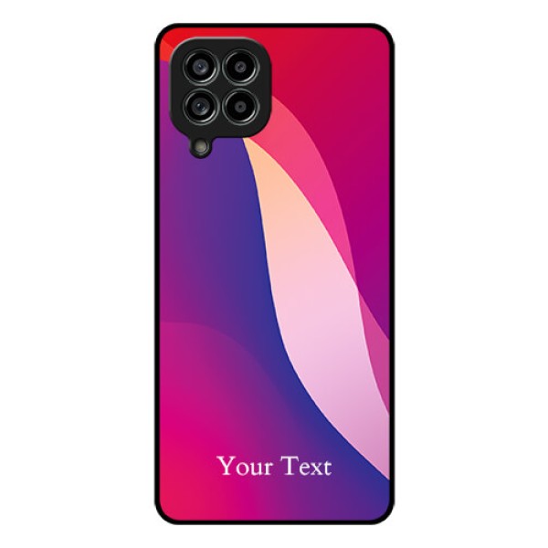 Galaxy M53 5G Personalized Glass Phone Case - Digital abstract Overlap Design Galaxy M53 5G Personalized Glass Phone Case - Digital abstract Overlap Design