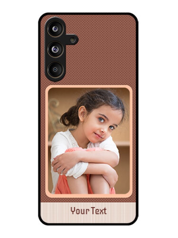 Custom Samsung Galaxy M55 5G Custom Glass Phone CaseSimple Pic Upload Design